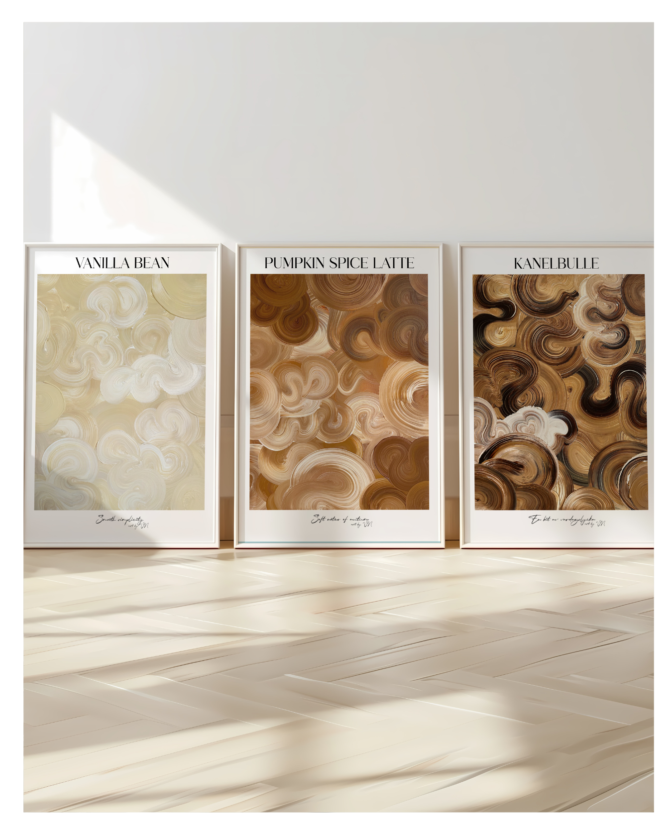 Poster Set- Vanilla Bean, Pumpkin Spice Latte & Kanelbulle
