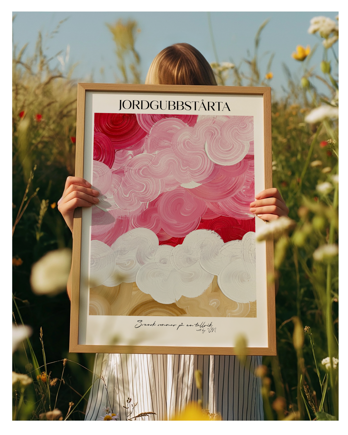 JORDGUBBSTÅRTA | Poster- Sommarkollektionen 2025