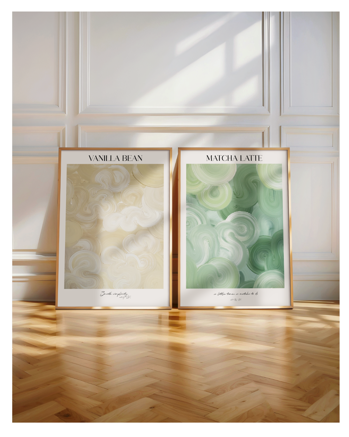 Poster Set- Vanilla Bean & Matcha Latte