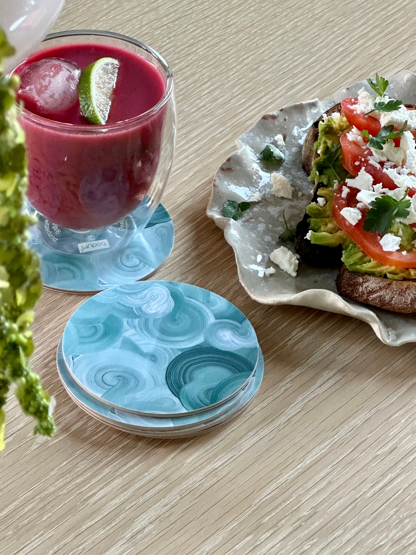 EUCALYPTUS | Glasunderlägg 4-pack