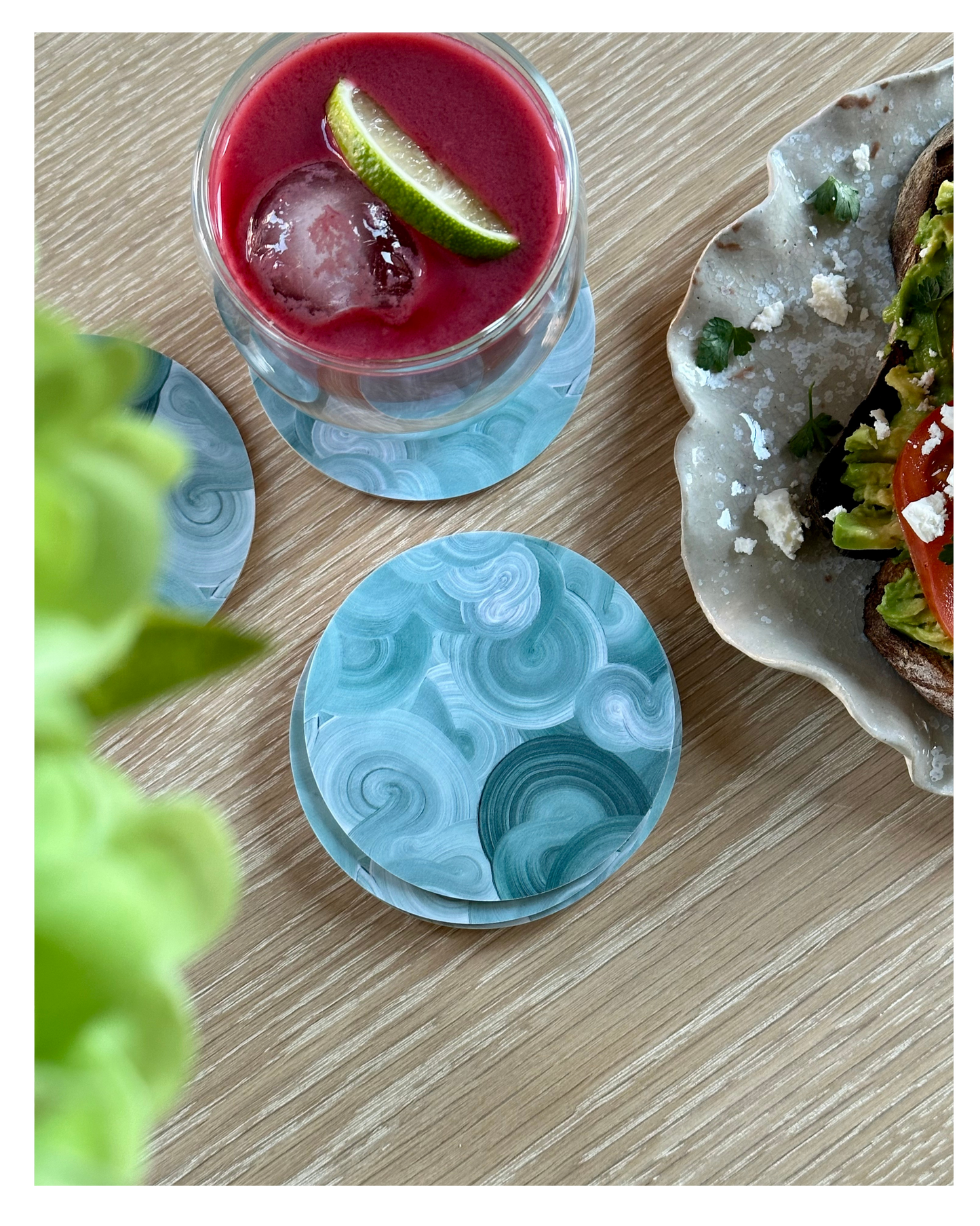 EUCALYPTUS | Glasunderlägg 4-pack