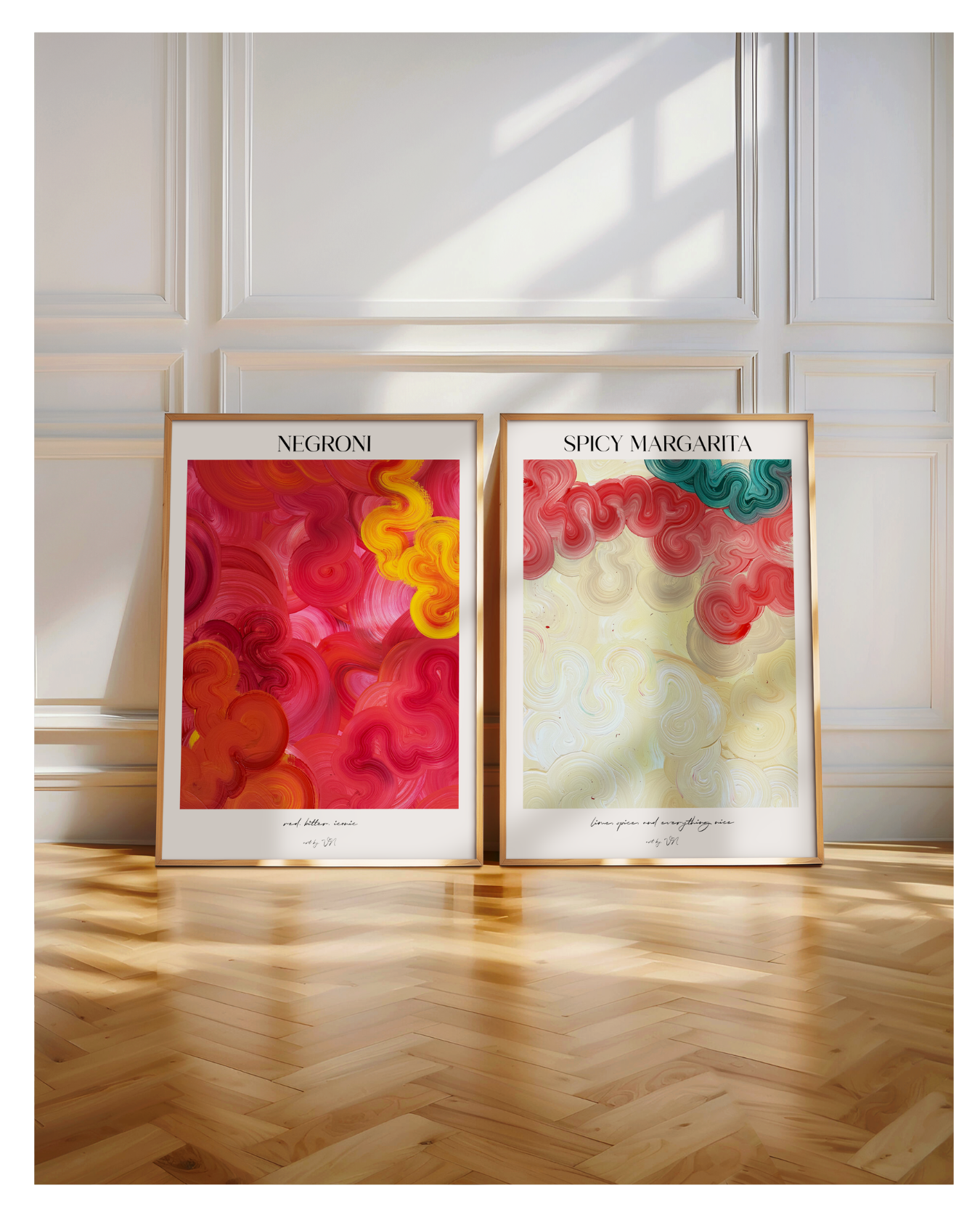 Poster Set- Negroni & Spicy Margarita
