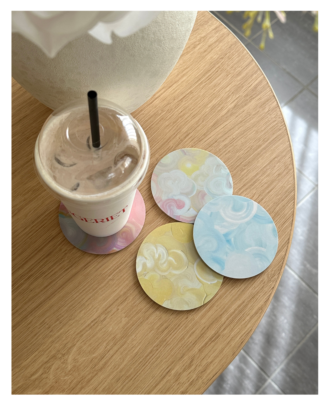 MIXED PASTEL | Glasunderlägg 4-pack