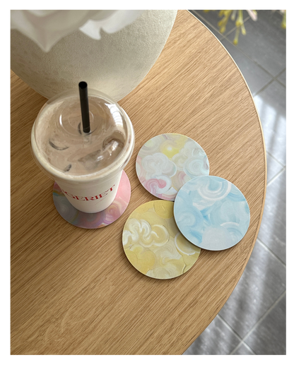 MIXED PASTEL | Glasunderlägg 4-pack