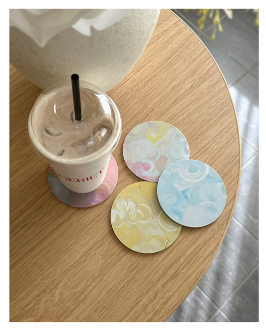 MIXED PASTEL | Glasunderlägg 4-pack