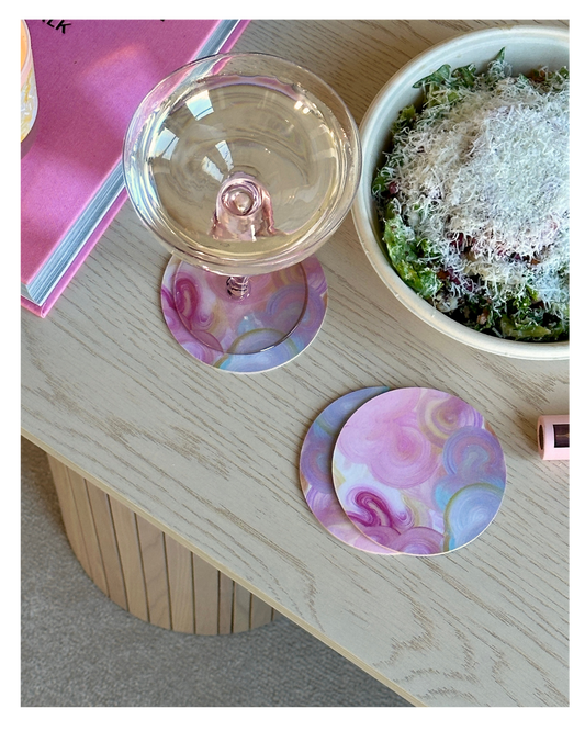 PRETTY VIBE | Glasunderlägg 4-pack