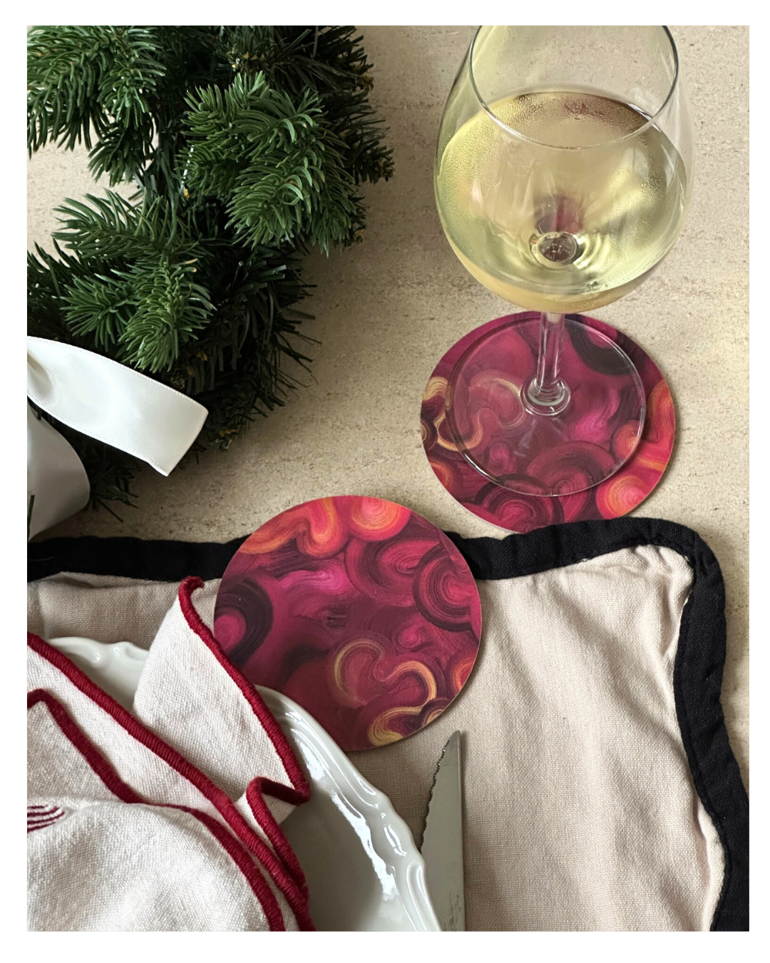 JULETID | Glasunderlägg 4-pack