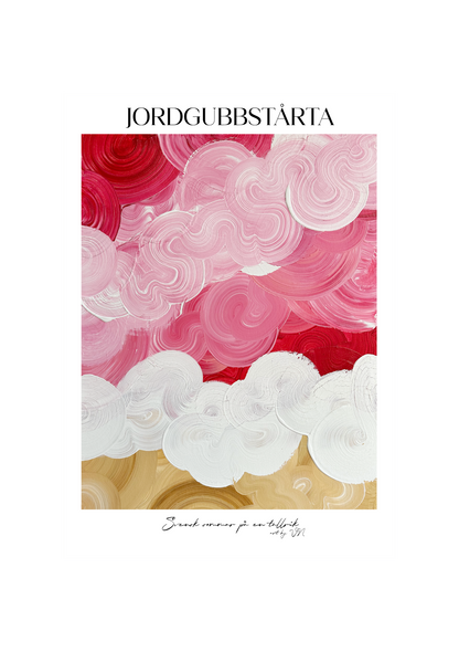 JORDGUBBSTÅRTA | Poster- Sommarkollektionen 2025