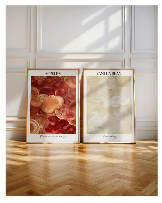 Poster Set- Äppelpaj & Vanilla Bean