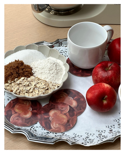 ÄPPELPAJ | Glasunderlägg 4-pack