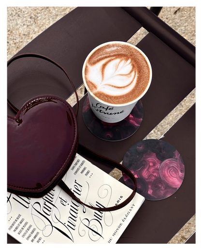 CHERRY GANACHE | Glasunderlägg 4-pack