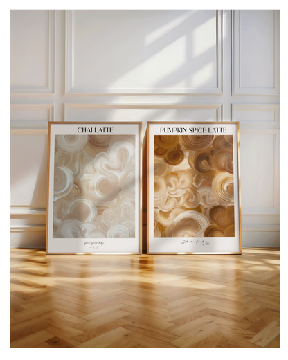 Poster Set- Chai Latte & Pumpkin Spice Latte