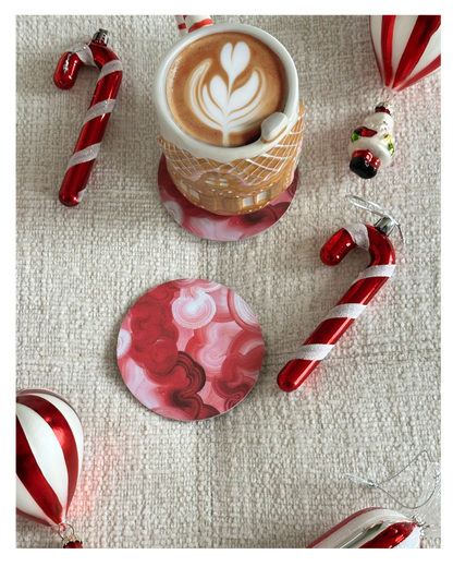 POLKAGRIS | Glasunderlägg 4-pack