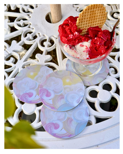 GRÄDDGLASS | Glasunderlägg 4-pack