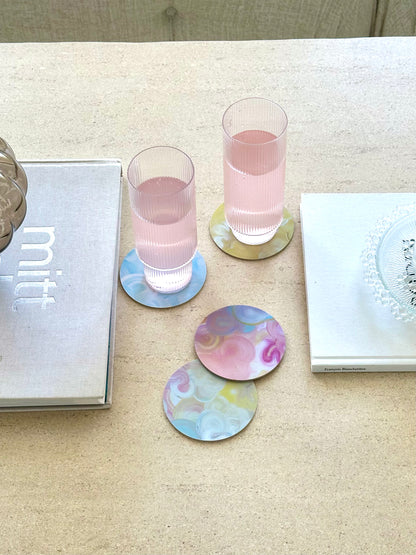MIXED PASTEL | Glasunderlägg 4-pack