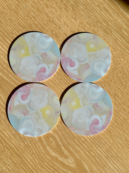 GRÄDDGLASS | Glasunderlägg 4-pack