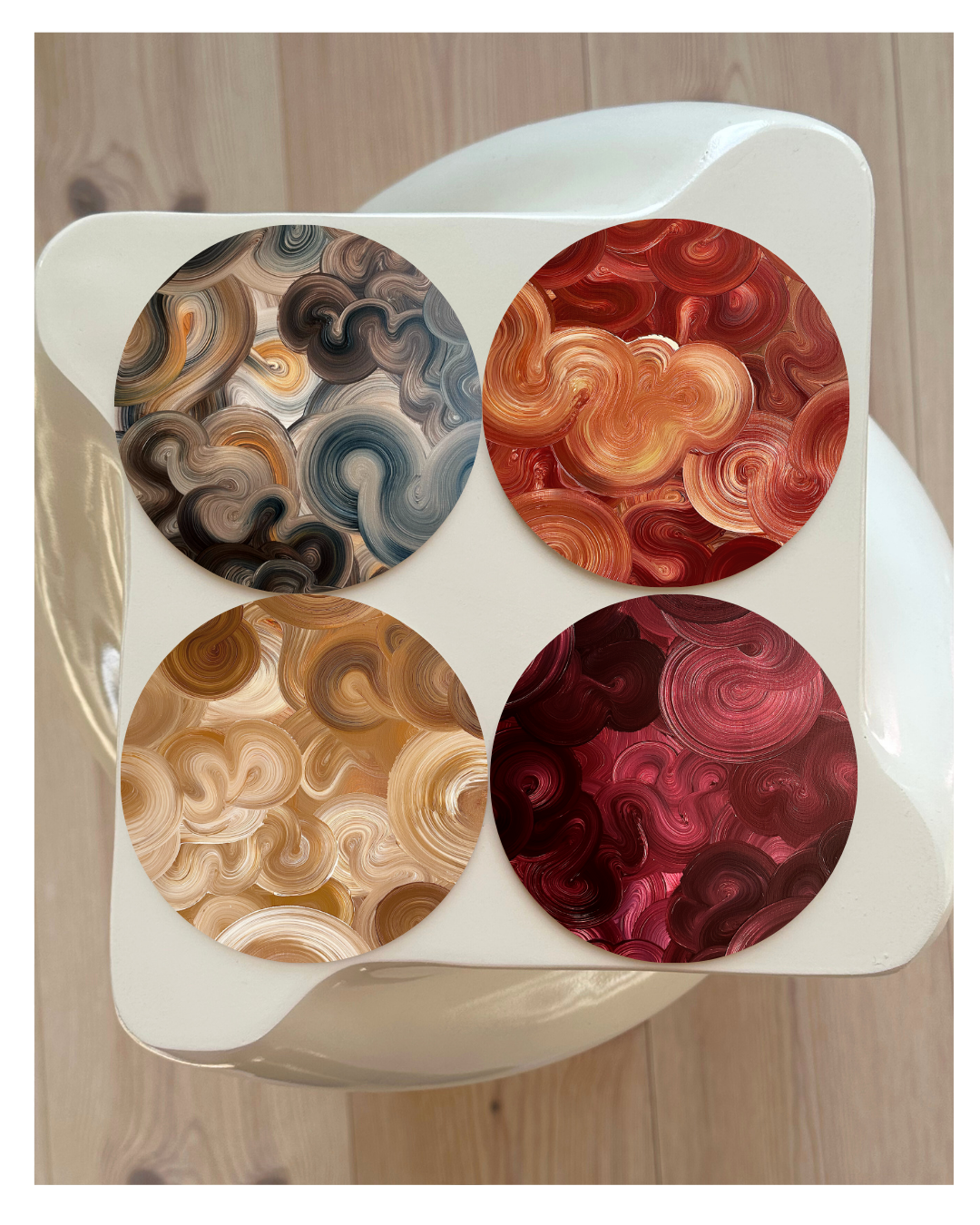 CAFÉ COLLECTION | Glasunderlägg 4-pack