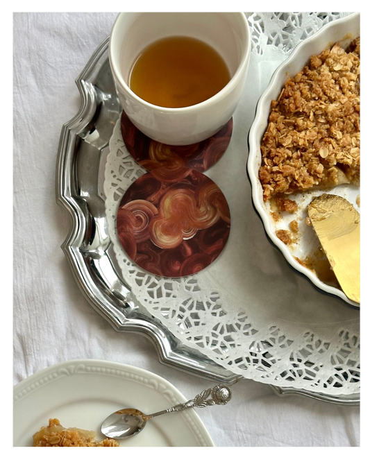 ÄPPELPAJ | Glasunderlägg 4-pack