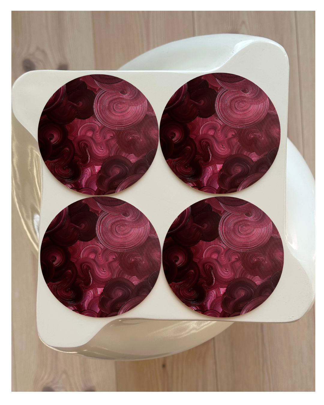 CHERRY GANACHE | Glasunderlägg 4-pack