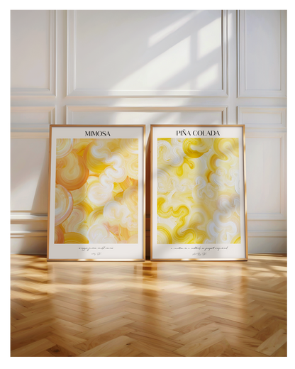 Poster Set- Mimosa & Piña Colada